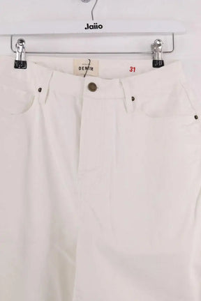 Jean boyfriend Sézane Blanc en Coton