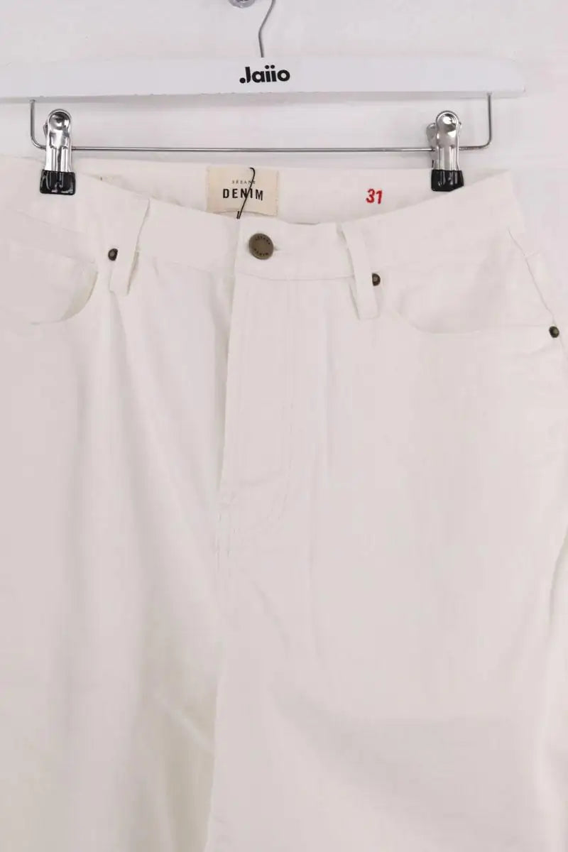 Jean boyfriend Sézane Blanc en Coton