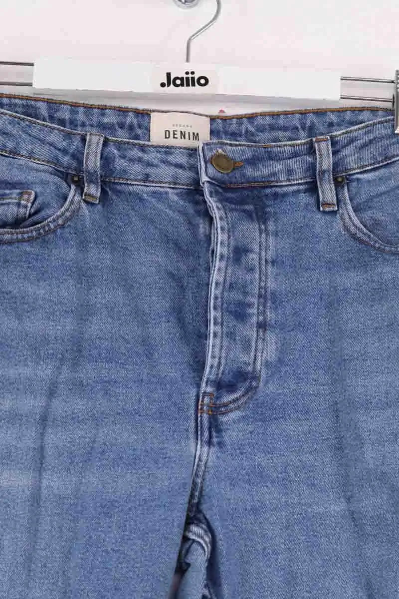 Jean boyfriend Sézane Bleu en Coton