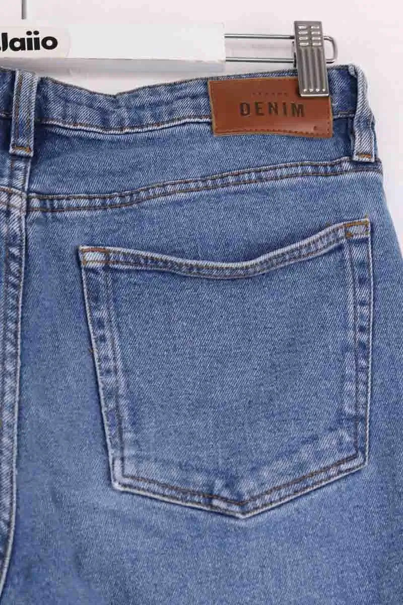 Jean boyfriend Sézane Bleu en Coton