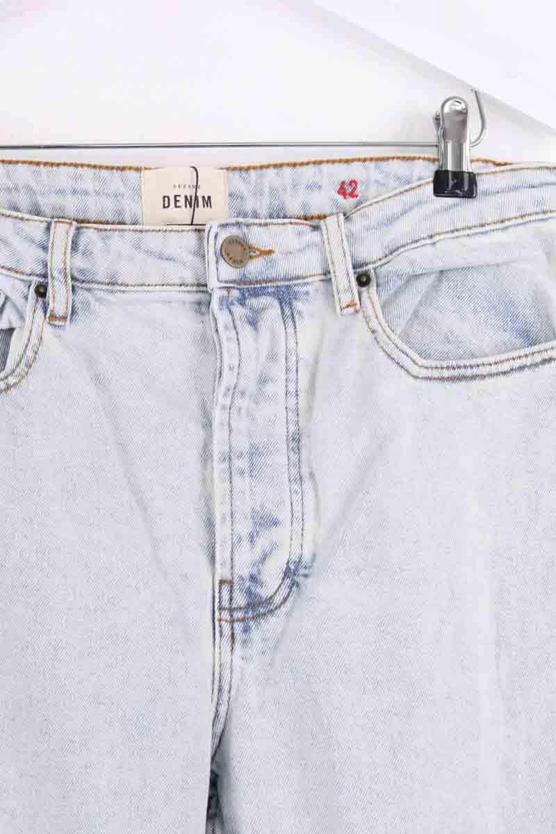 Jean boyfriend Sézane Bleu en Coton