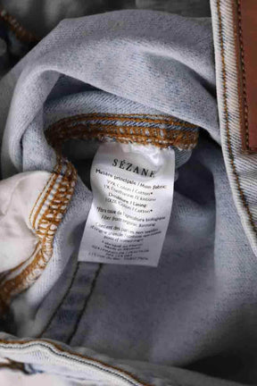 Jean boyfriend Sézane Bleu en Coton