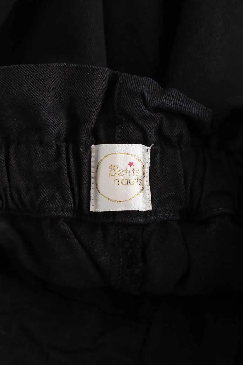Jean Des Petits Hauts Edison Noir en Coton