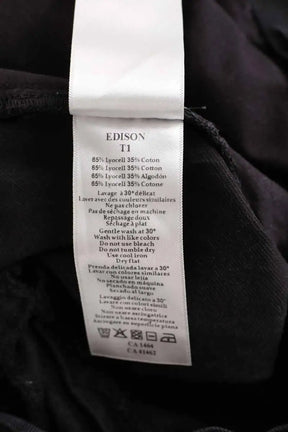 Jean Des Petits Hauts Edison Noir en Coton