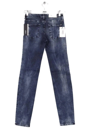 Jean droit 7 For All Mankind Bleu en Coton