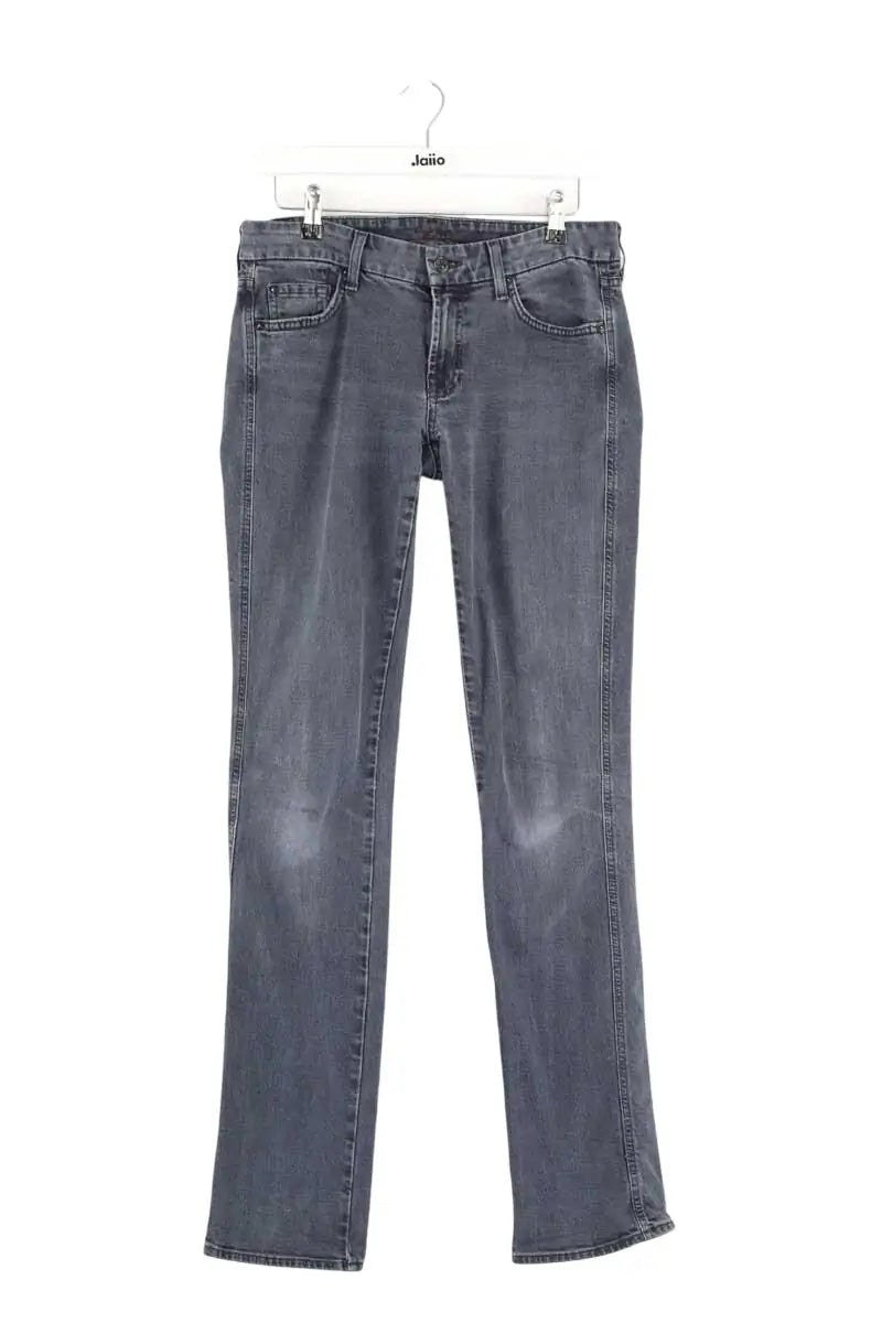 Jean droit 7 For All Mankind Gris en Coton, taille L - Seconde Main