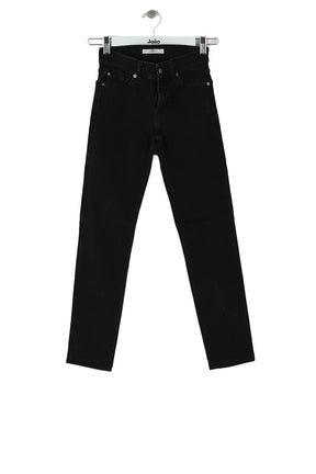 Jean droit 7 For All Mankind Noir en Coton, taille XS - Seconde Main