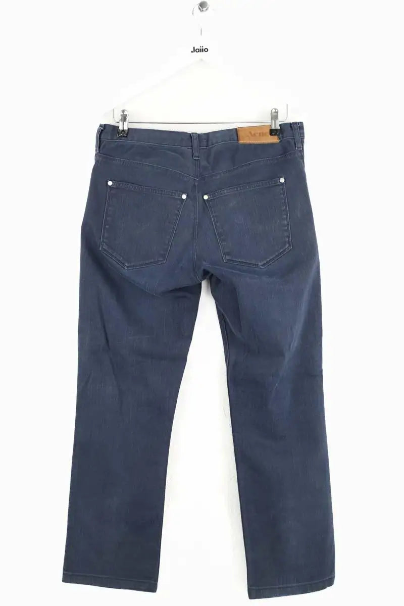 Jean droit Acne Studios Bleu en Coton - élasthanne