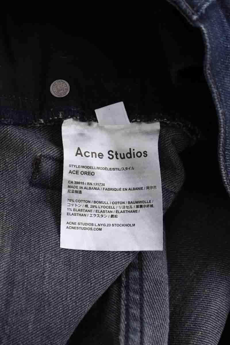 Jean droit Acne Studios Bleu en Coton