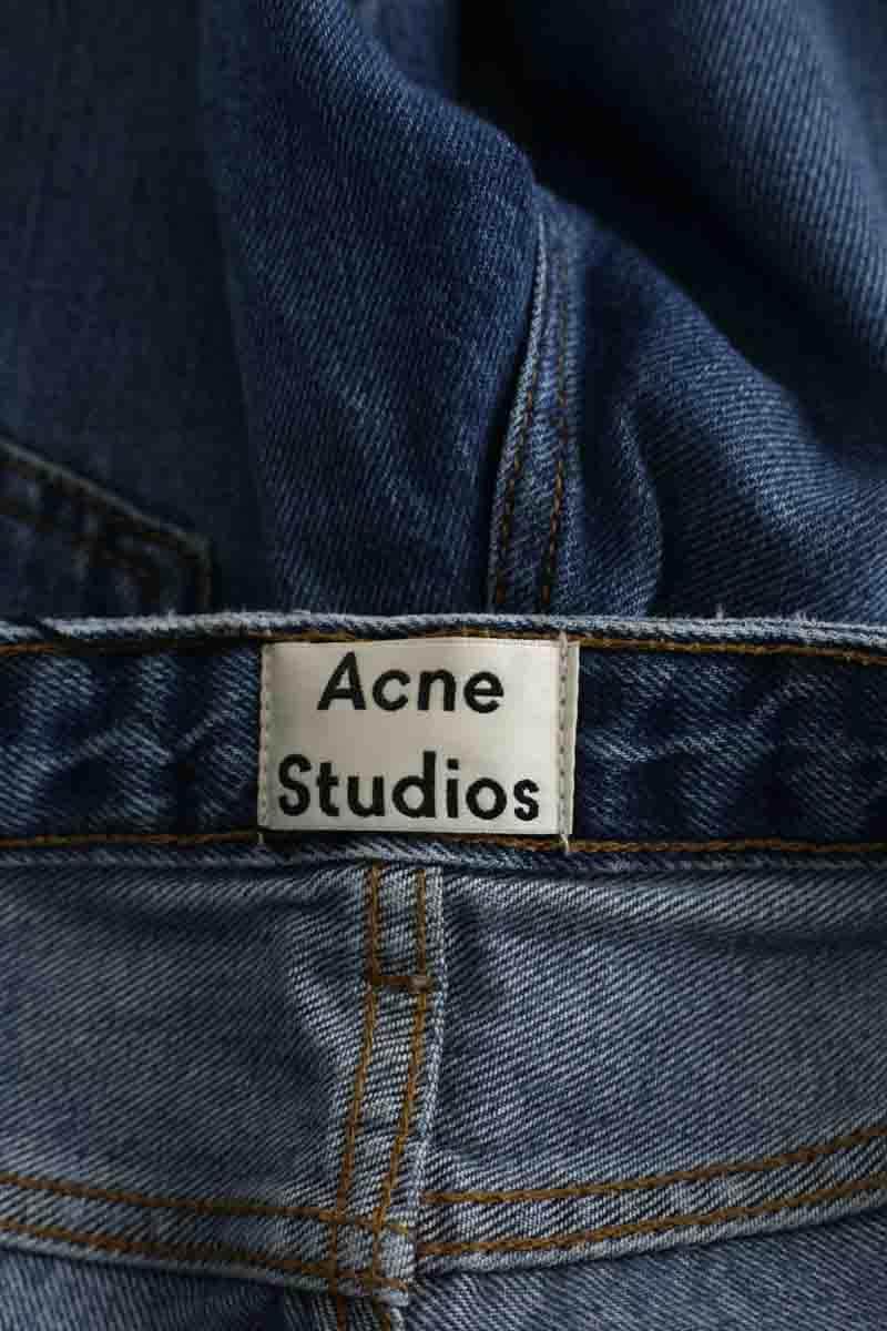 Jean droit Acne Studios Bleu en Coton