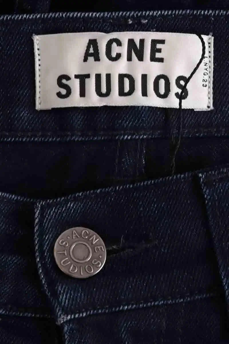 Jean droit Acne Studios Bleu en Coton