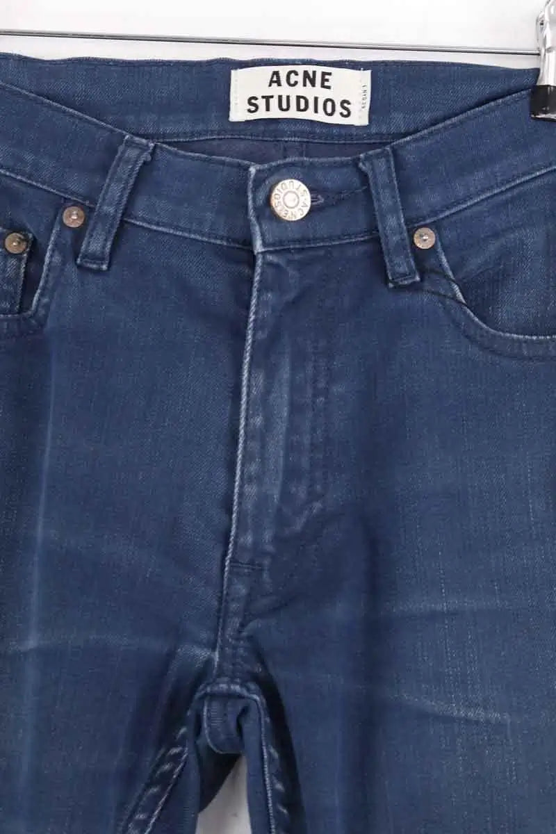 Jean droit Acne Studios Bleu en Coton