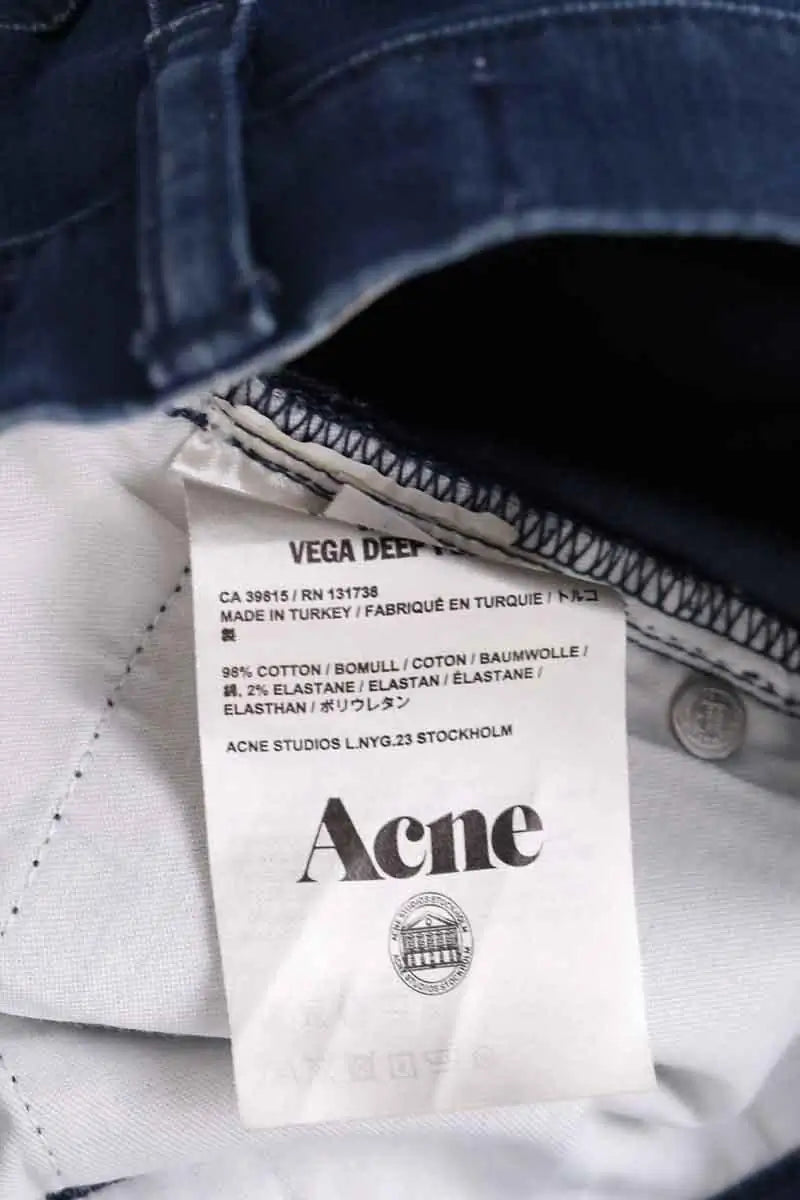 Jean droit Acne Studios Bleu en Coton