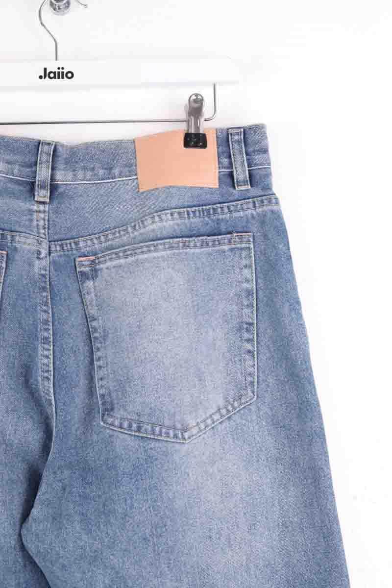 Jean droit Acne Studios Bleu en Coton