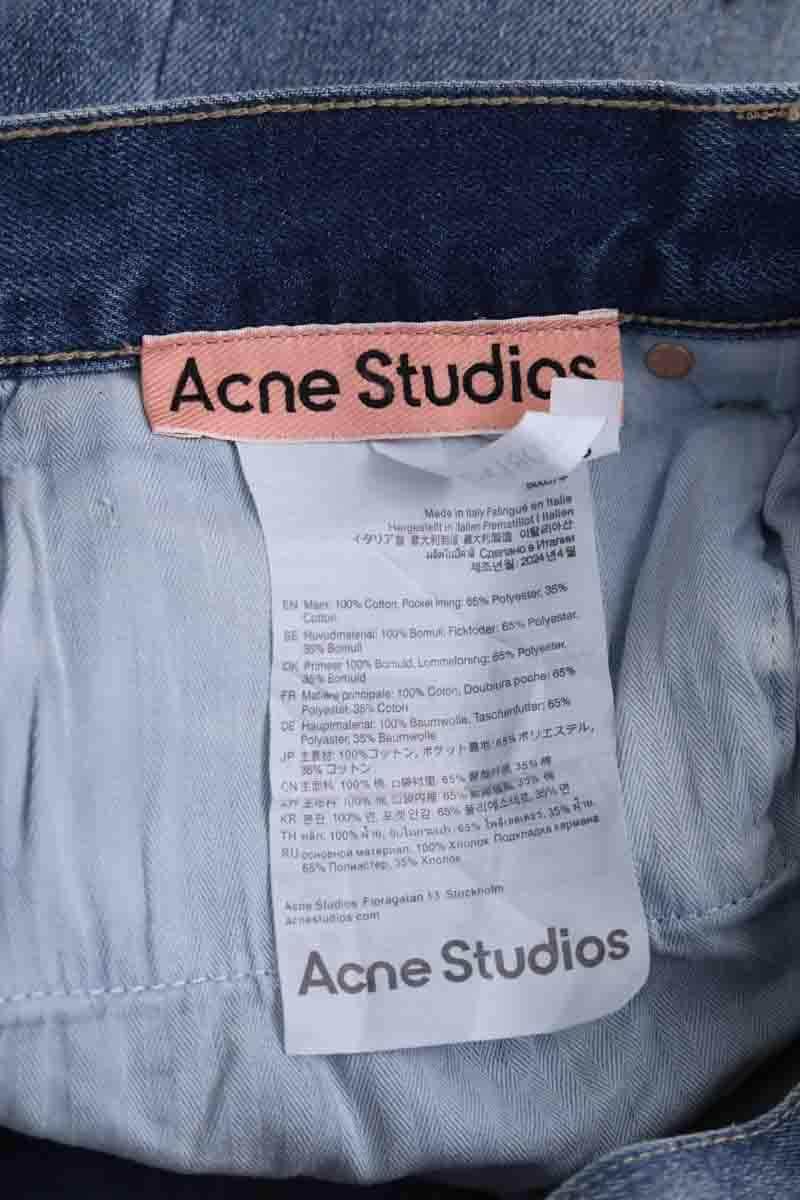 Jean droit Acne Studios Bleu en Coton