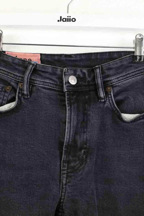 Jean droit Acne Studios Noir en Coton