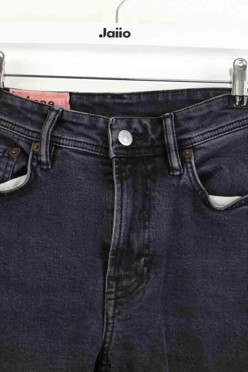 Jean droit Acne Studios Noir en Coton
