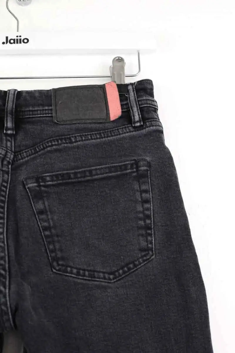 Jean droit Acne Studios Noir en Coton