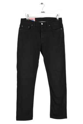 Jean droit Acne Studios River stay black Noir en Coton, taille S - Seconde Main