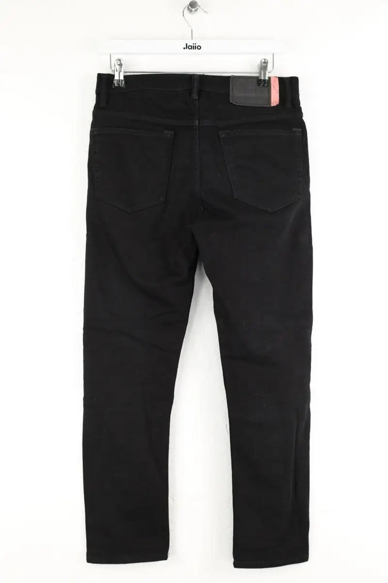 Jean droit Acne Studios River stay black Noir en Coton