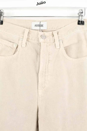 Jean droit Agolde Beige en Coton