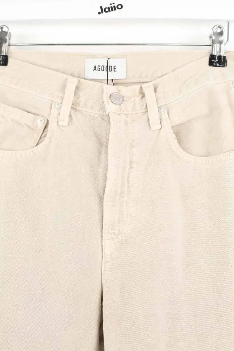 Jean droit Agolde Beige en Coton