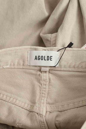 Jean droit Agolde Beige en Coton