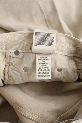 Jean droit Agolde Beige en Coton