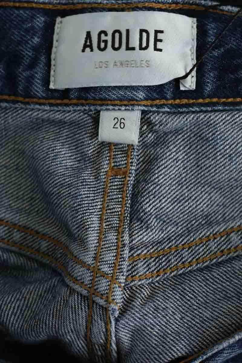 Jean droit Agolde Bleu en Coton