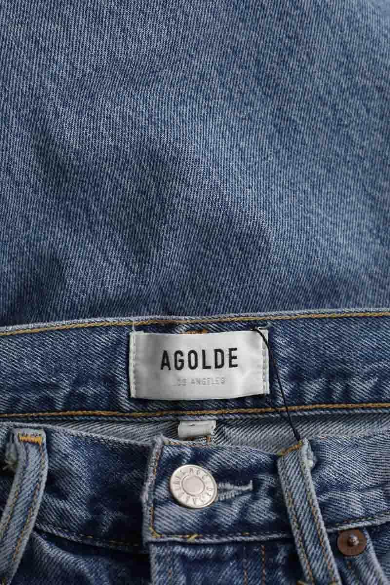 Jean droit Agolde Bleu en Coton