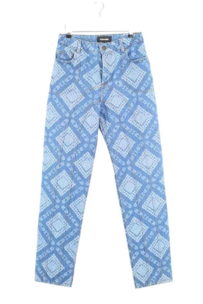 Jean droit Ahluwalia Bleu en Coton, taille XS - Seconde Main