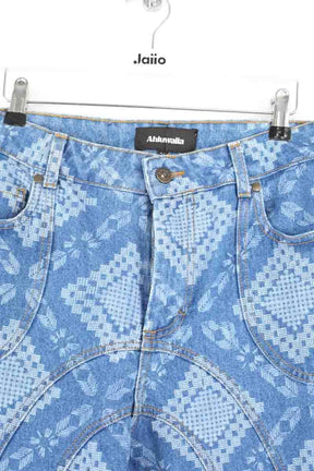 Jean droit Ahluwalia Bleu en Coton