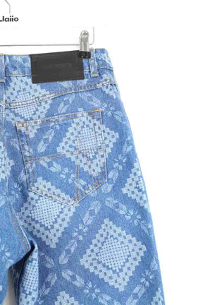 Jean droit Ahluwalia Bleu en Coton