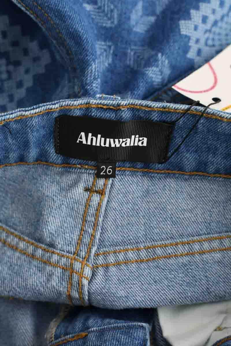 Jean droit Ahluwalia Bleu en Coton