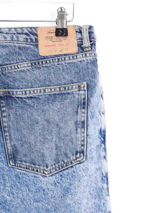 Jean droit American Vintage Bleu en Coton