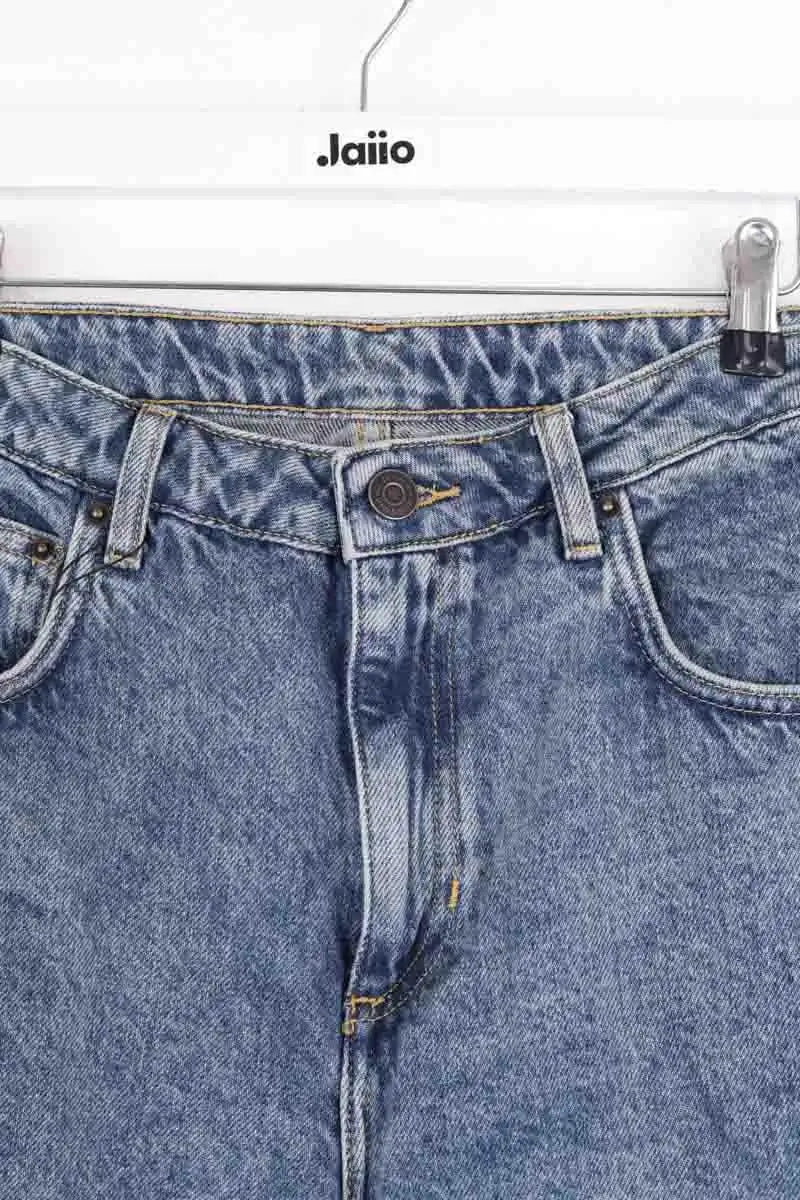 Jean droit American Vintage Bleu en Coton