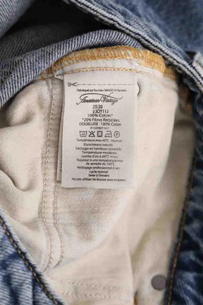 Jean droit American Vintage Bleu en Coton