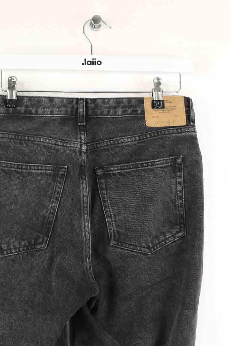 Jean droit American Vintage Noir en Coton