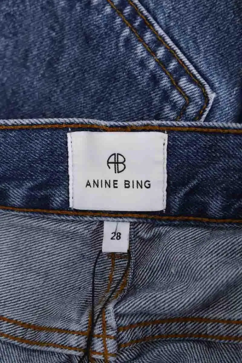 Jean droit Anine Bing Bleu en Coton
