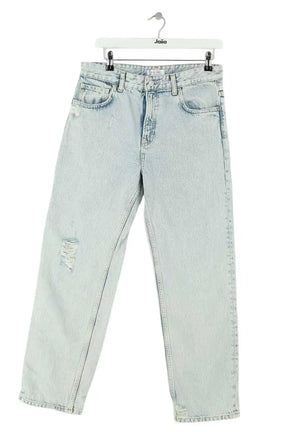 Jean droit Anine Bing Bleu en Coton, taille M - Seconde Main