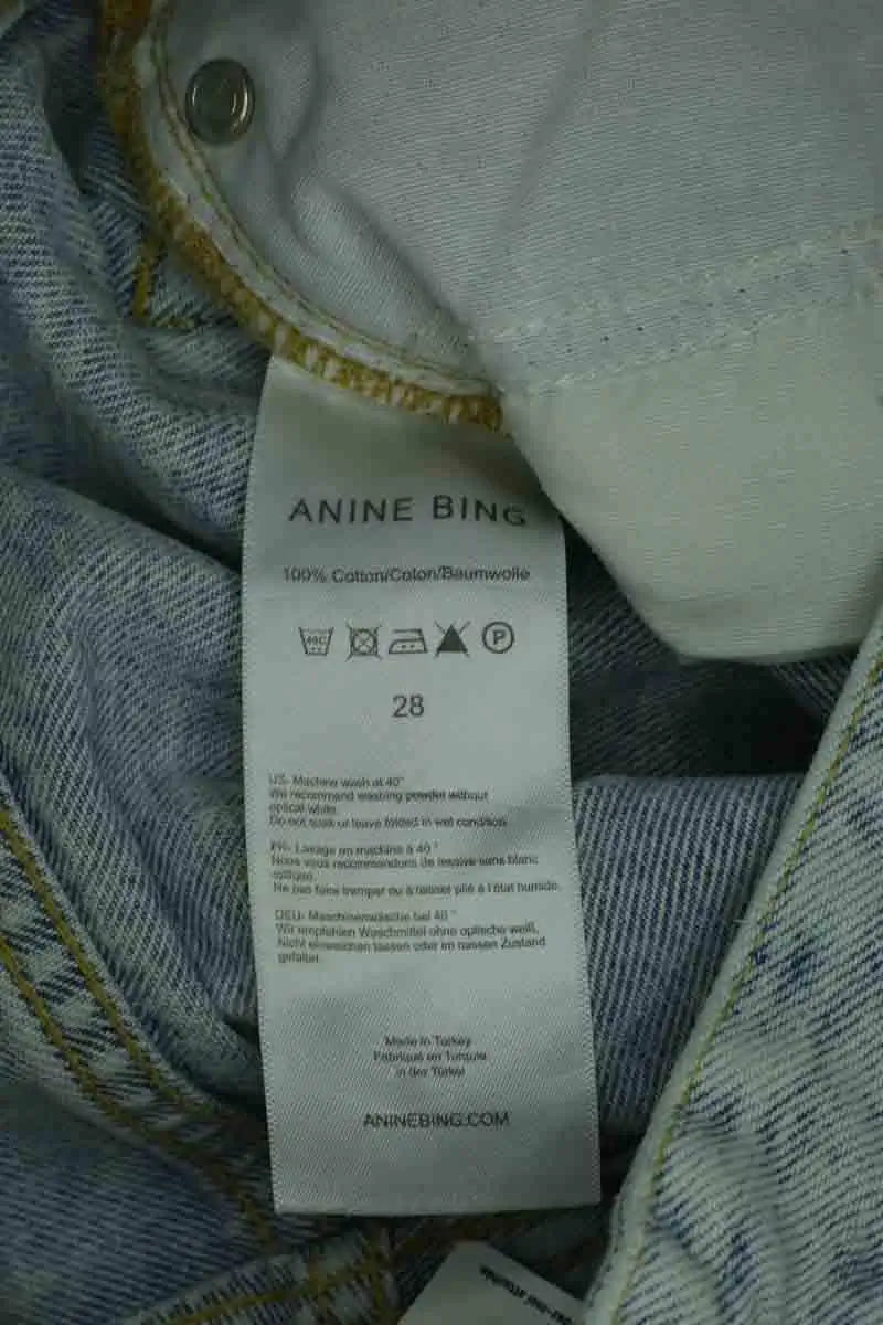 Jean droit Anine Bing Bleu en Coton
