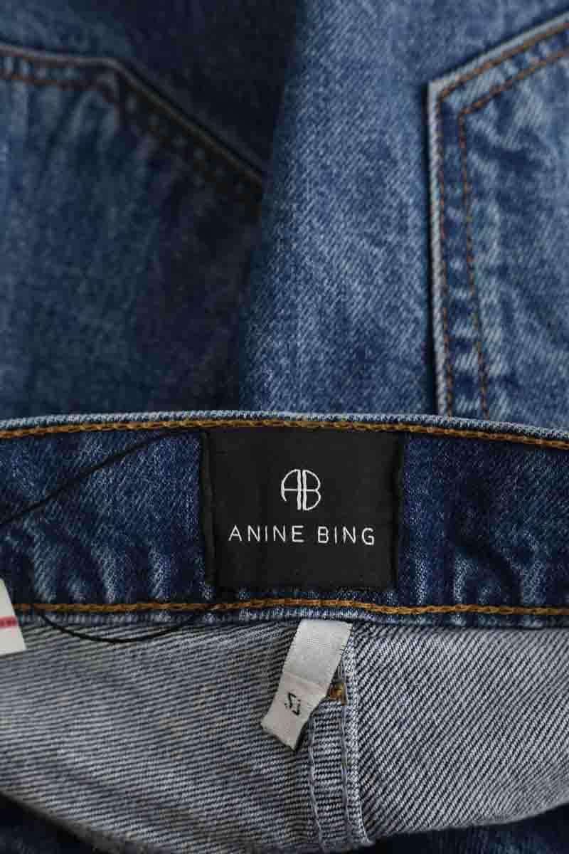 Jean droit Anine Bing Les Coupes Bleu en Coton