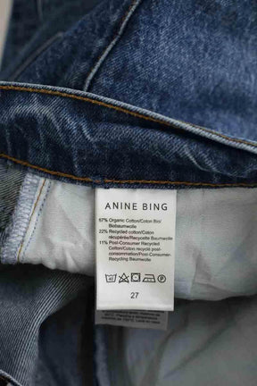 Jean droit Anine Bing Les Coupes Bleu en Coton