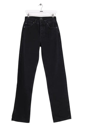 Jean droit Anine Bing Roy jean 34" Noir en Coton, taille S - Seconde Main