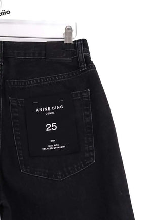 Jean droit Anine Bing Roy jean 34" Noir en Coton