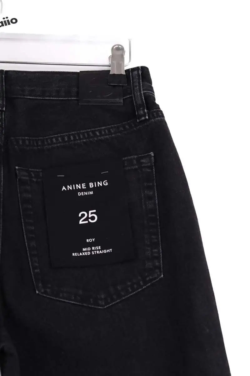 Jean droit Anine Bing Roy jean 34" Noir en Coton