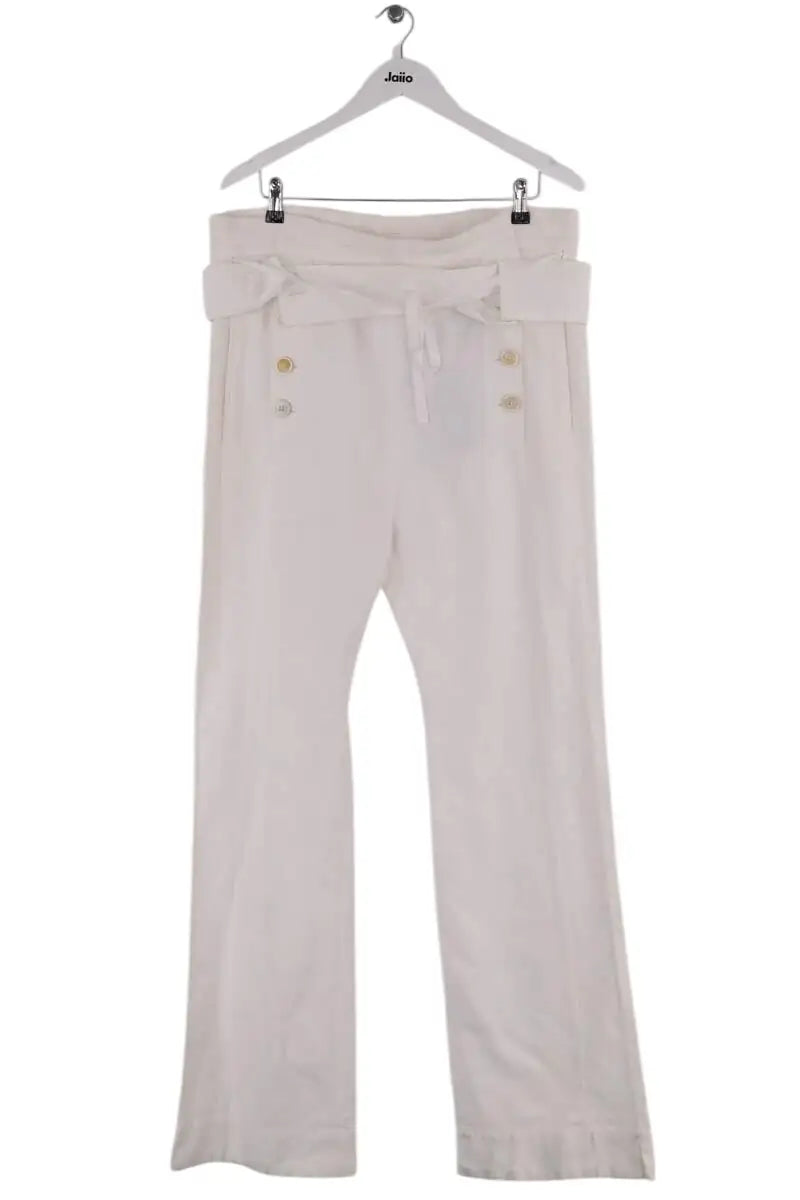 Jean droit Ann Demeulemeester Blanc en Coton, taille XXL - Seconde Main