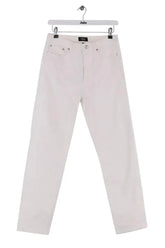 Jean droit APC Blanc en Coton, taille XS - Seconde Main