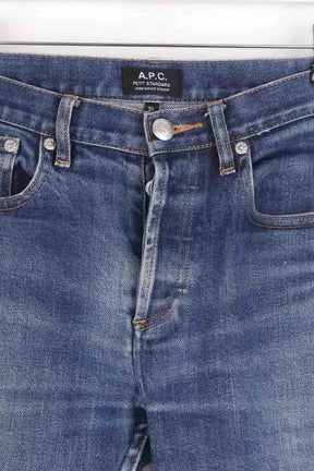 Jean droit APC Bleu en Coton