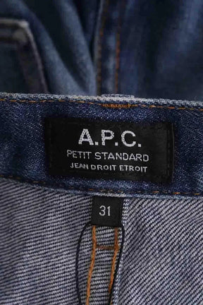 Jean droit APC Bleu en Coton